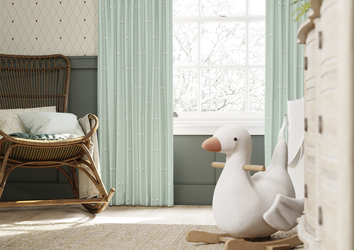 Puddle Down, Mummy Duck Egg - Made to Measure Curtains - Image 5